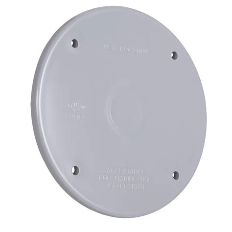 round electrical box cover plate